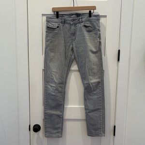 Diesel Men's Slim Gray Jeans 34w 32L